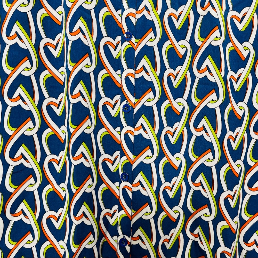 Cabi Heart Chain Design Pattern Blur Mini Midi Co… - image 6